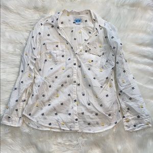 Columbia button up lightweight sailing shirt